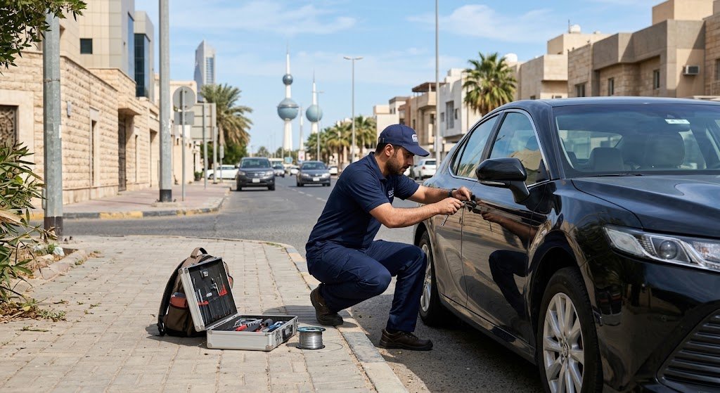 فتح سيارات القادسية بالكويت